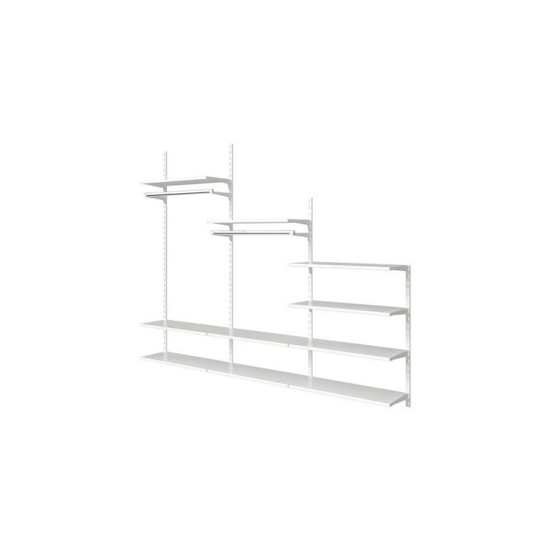 Crémaillère double blanc E50 100CM