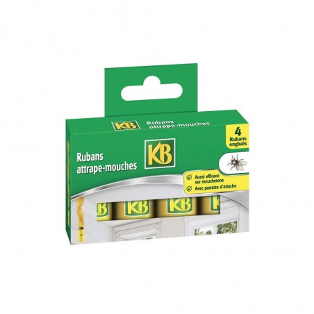 Lot de 4 Rubans Attrape Mouches Glu Kb