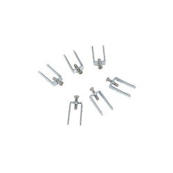 Lot de 6 Griffes Debflex Gris Zingué