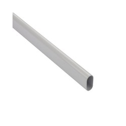 Barre de penderie 1M 30X15 ovale blanche