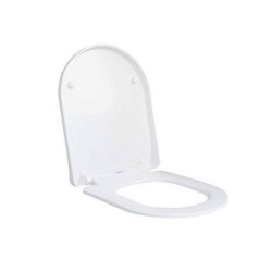 Abattant wc remix frein chute declipsable duroplast carre blanc