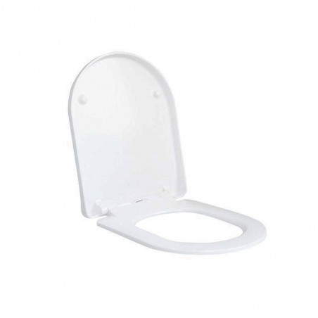 Abattant wc remix frein chute declipsable duroplast carre blanc
