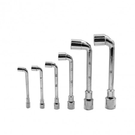 Jeu de 6 clés à pipe en acier chrome vanadium