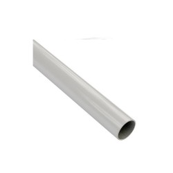 Barre de penderie blanc H.2.5 x l.200 x P.2.5 cm