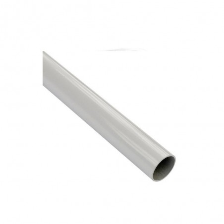 Barre de penderie blanc H.2.5 x l.200 x P.2.5 cm