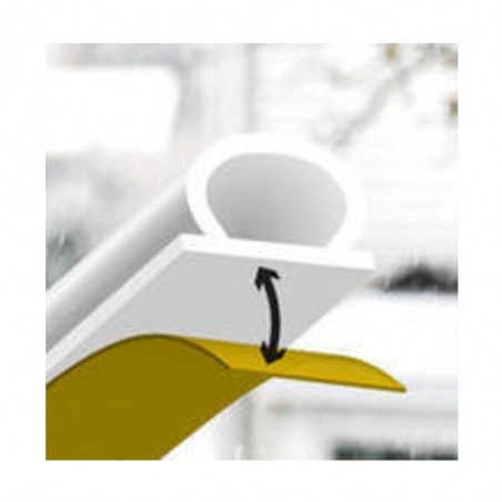 Joint de porte et fenê tre AXTON 1 à 7 mm L. 6 m blanc