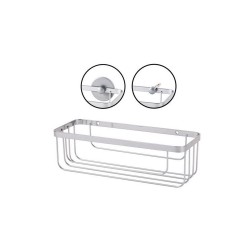 Panier de douche Essential chrome rectangle a coller ou visser