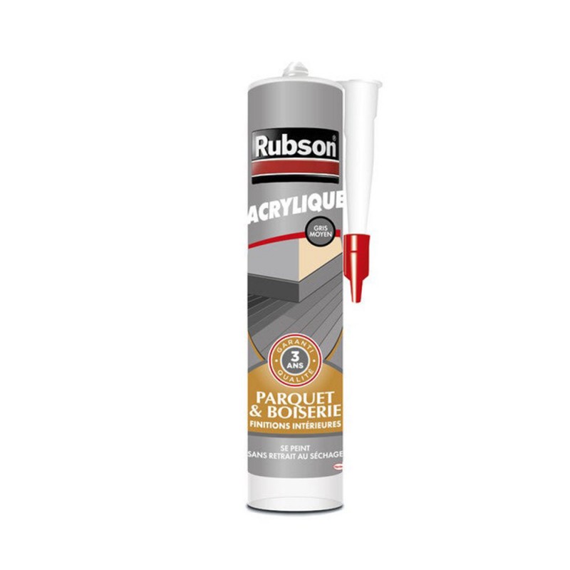 Mastic bois intérieur 280ml gris moyen