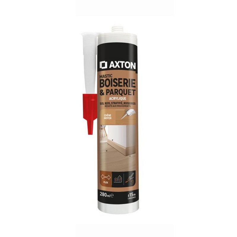 Mastic étanchéité boiserie parquet plinthe axton chêne moyen 280ml