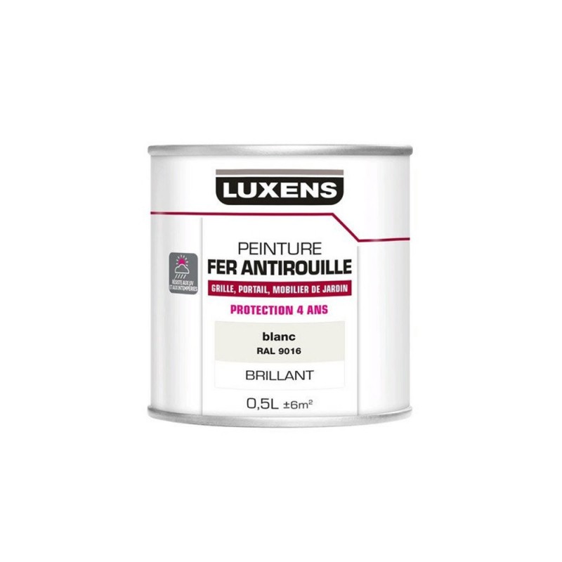 Peinture fer et Antirouille blanc brillant 0