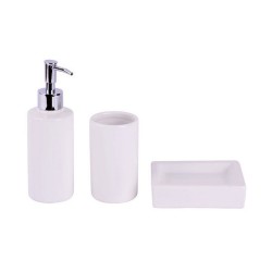Accessoire de salle de bains blanc set 3 pièces -  - meilleure qualité