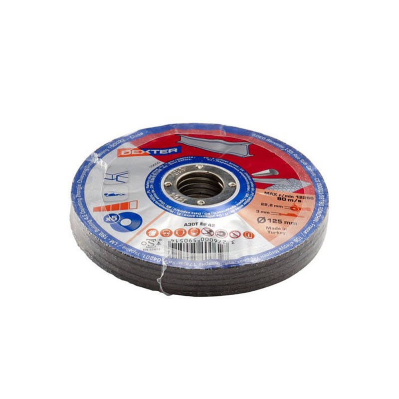 Disque métal acier 125x3x222Lot de 5