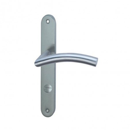 Poignée de porte margaud inox satine entraxe 195mm condamnation x2