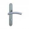 Poignée de porte margaud inox satine entraxe 195mm condamnation x2