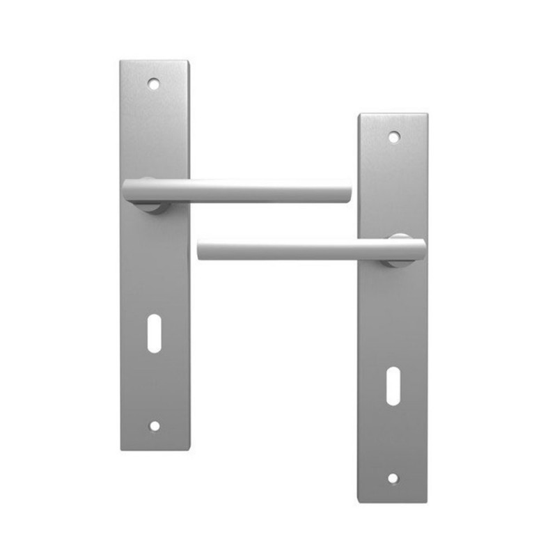 Poignée de porte Lee zamak nickelé sat l
