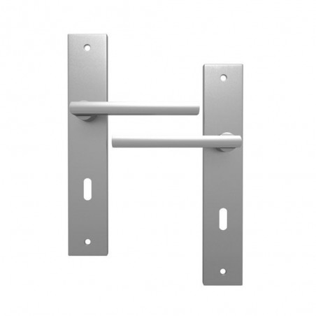 Poignée de porte Lee zamak nickelé sat l