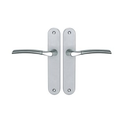 Poignée de porte Eina zamak nickelé bec de canne