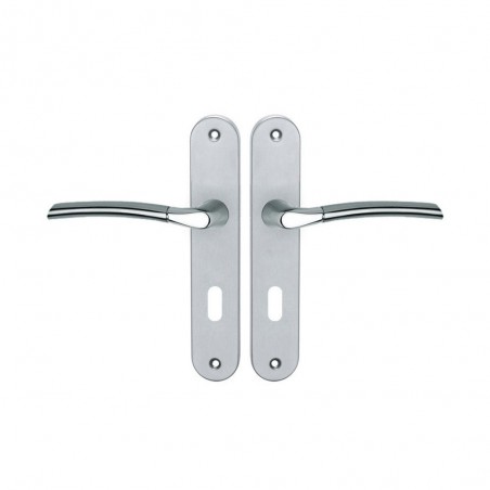 Poignee de porte eina zamak nickelé l