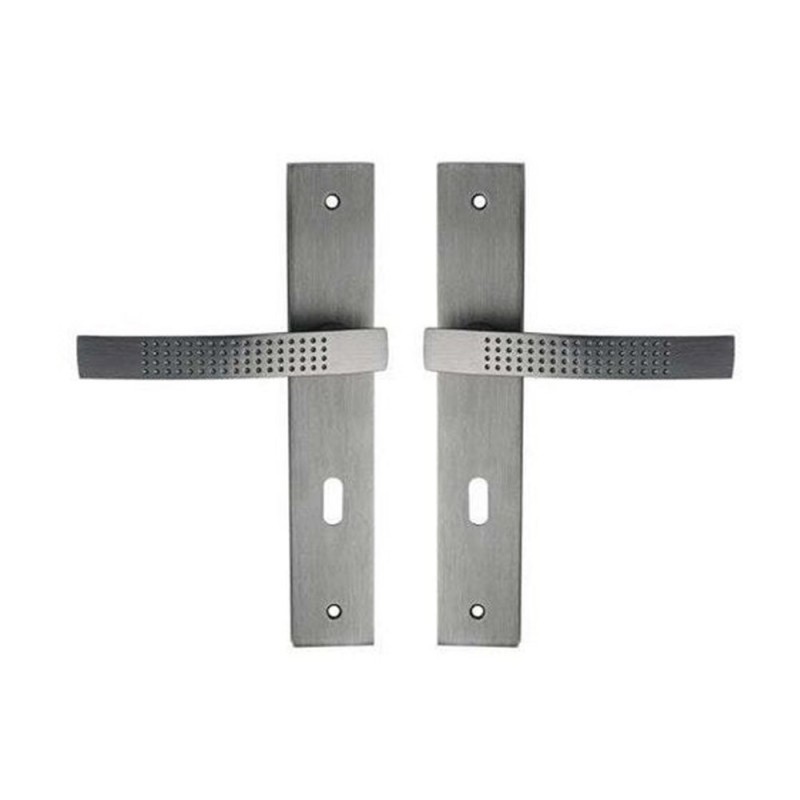 Ensemble de porte Louna 195mm trou cle aluminium