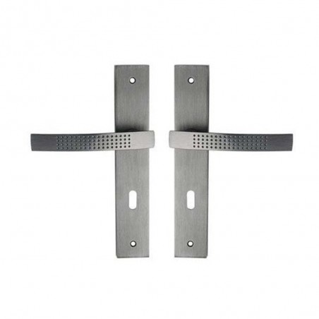 Ensemble de porte Louna 195mm trou cle aluminium