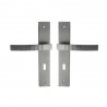 Ensemble de porte Louna 195mm trou cle aluminium