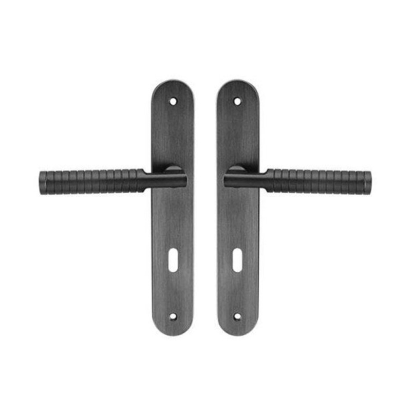 Ensemble de porte Eden 195mm trou cle zamak