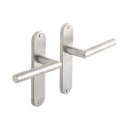 P50 Ensemble de porte Sara 165mm sans trou acier inoxydable