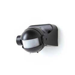 Détecteur mouvement 180 degrés noir