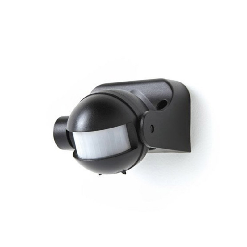 Détecteur mouvement 180 degrés noir
