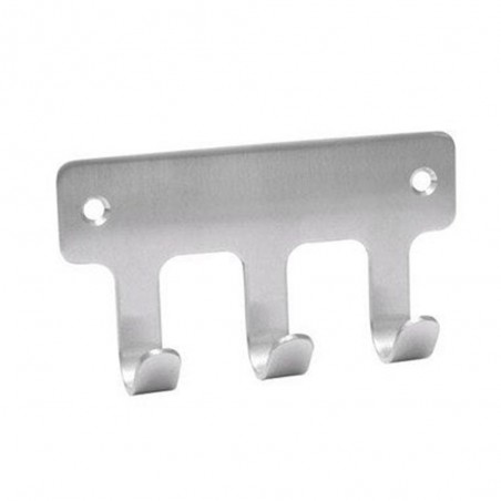 Patère 3 têtes loft brosse à fixer