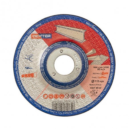 Disque métal acier acier 115x3x222