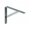 Equerre dolmen en acier zingué p.20.5 x H.25 cm