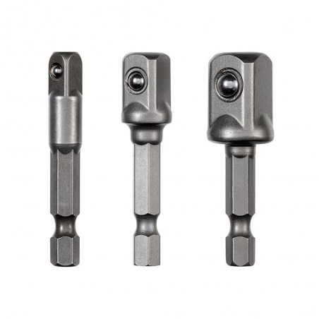 Lot de 3 adaptateurs 1-4 3-8 1-250 mm