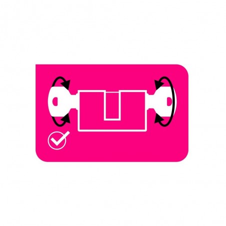 Cylindre de Serrure L.30 + 40 mm