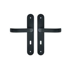 2 poignées de porte Lena trou de cléacier entraxe 195 mm