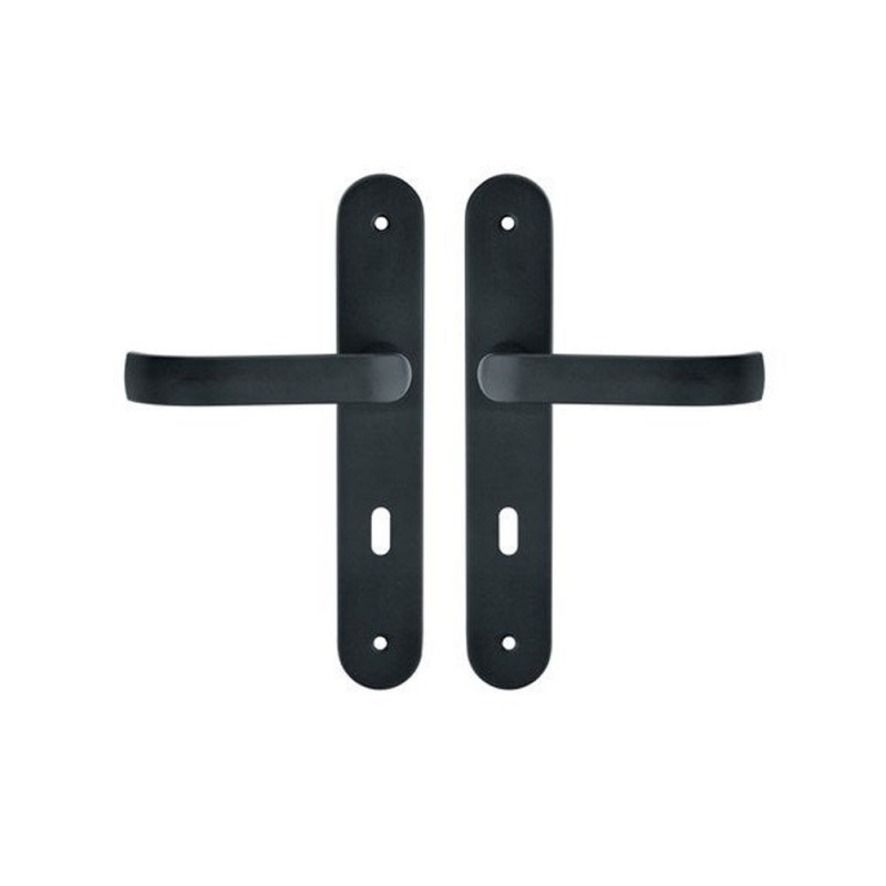 2 poignées de porte Lena trou de cléacier entraxe 195 mm