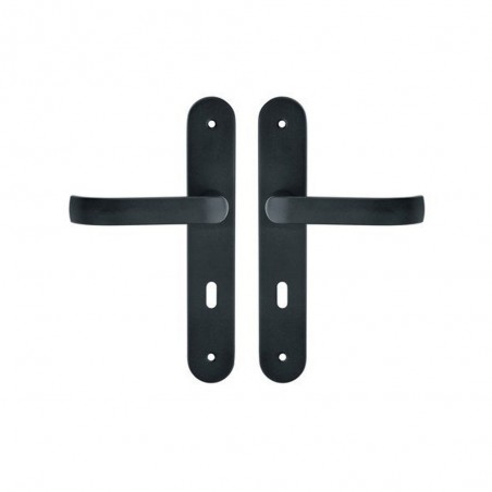 2 poignées de porte Lena trou de cléacier entraxe 195 mm