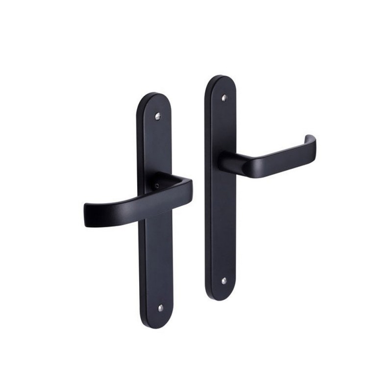 2 poignées de porte Lena sans trouacier entraxe 195 mm