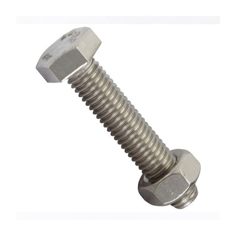 Sachet de 2 boulons inox tête 6 pans hexagonal L.50 mm