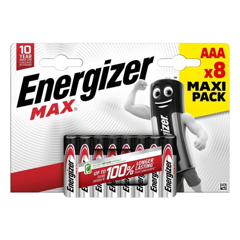 Lot de 8 piles alcaline max aAA eNERGIZER 1.5 V