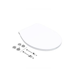 Abattant déclipsable avec frein de chute clicketclean slim blanc