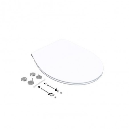 Abattant déclipsable avec frein de chute clicketclean slim blanc