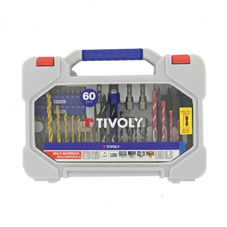 Mallette mixte 60 Pièces pour perceuse et Visseuse