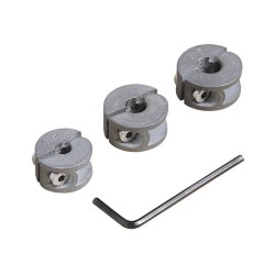 Lot de 3 butées de profondeur bois diam.6 8 et 10 mm