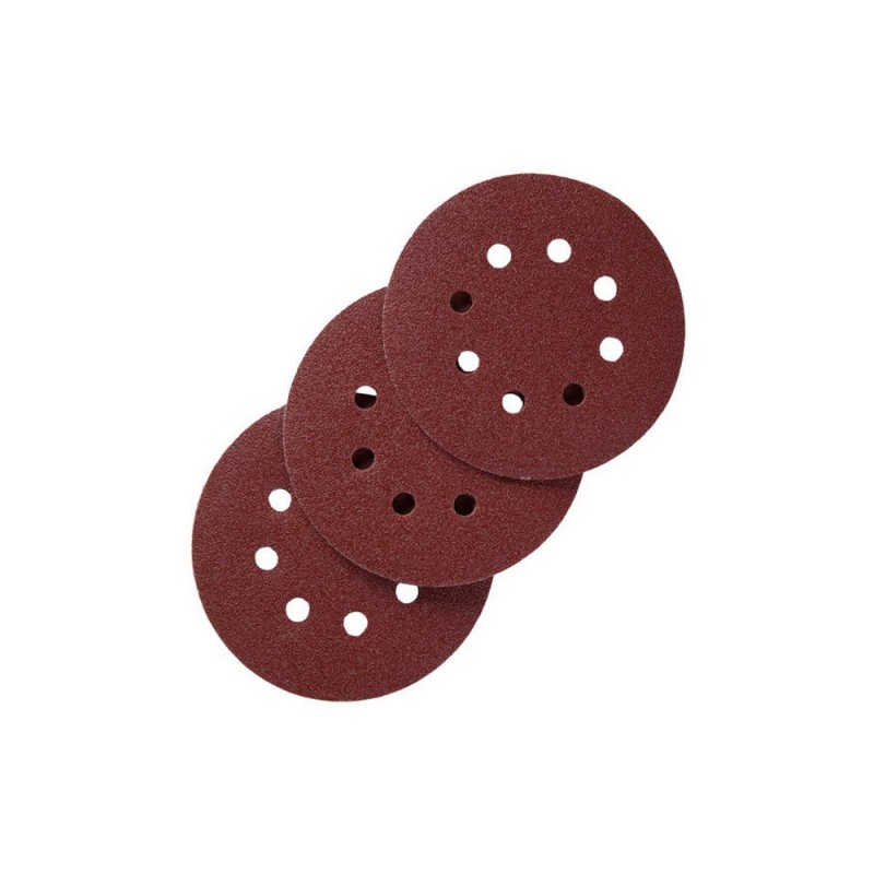 Lot de 10 disques abrasifs grains 80 125 mm