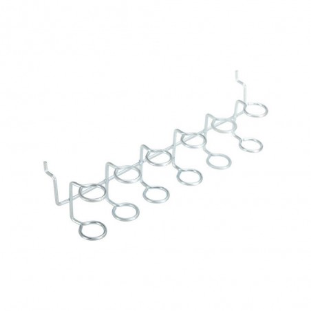 Crochet pour panneau perforé mottez H.6 X L.22.5 X p.5 cm