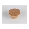 Lot de 6 boutons de meuble rond bois brut H.22 X L.39 X p.39 mm