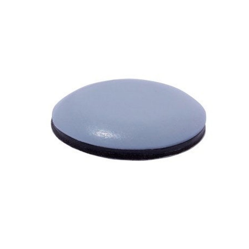 Lot de 8 patins gliss+adhésifgris 25mm