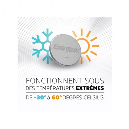 Lot de 2 piles bouton cr2450-Dl2450 3 V energizer