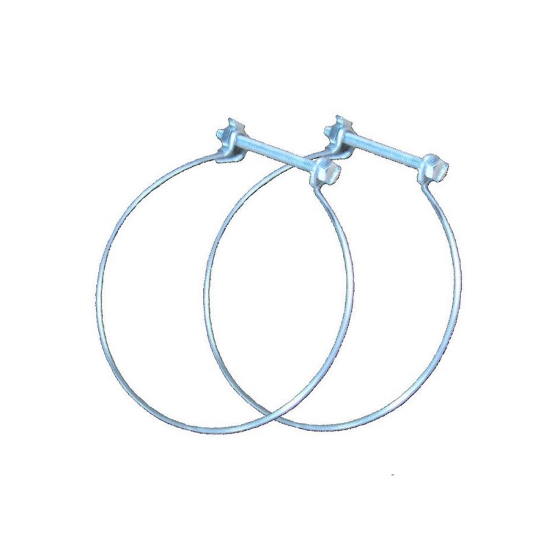 Lot de 2 colliers de fixation acierdiam. 100-100 mm cf100